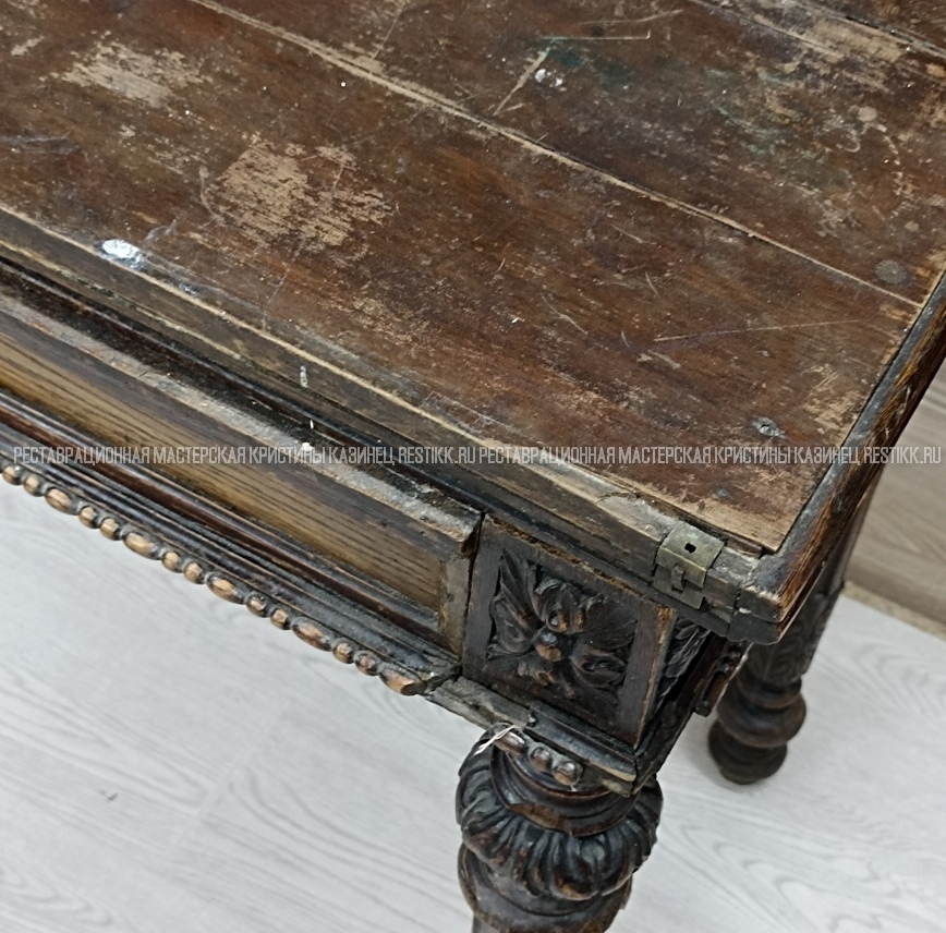 Реставрация ломберного стола