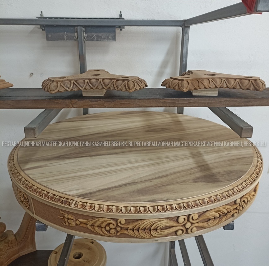 Реставрация антикварного столика