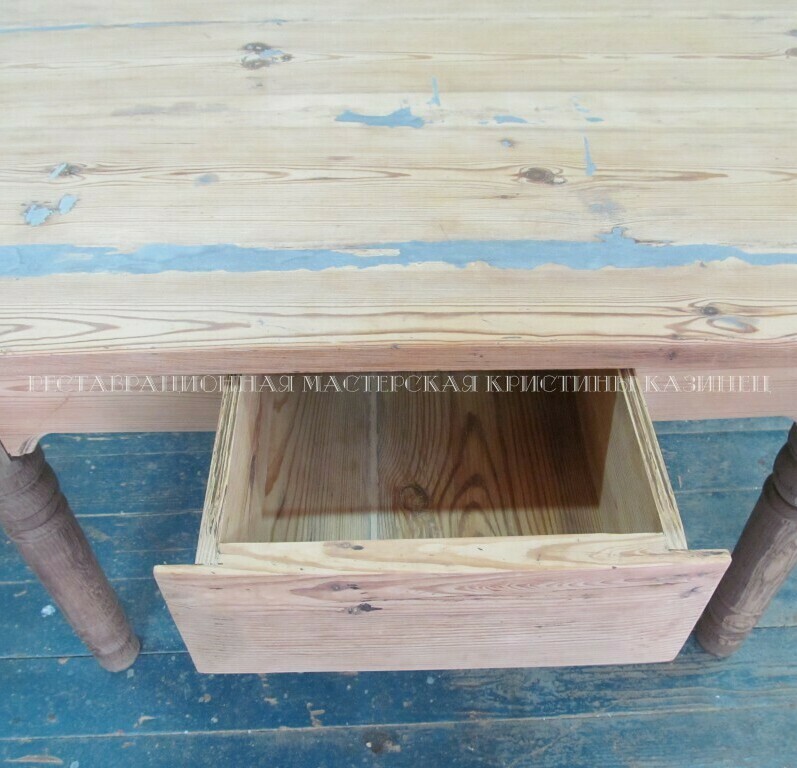 Реставрация старого самодельного стола