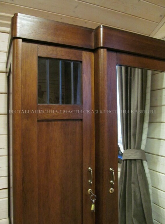 Реставрация шкафа 50-е