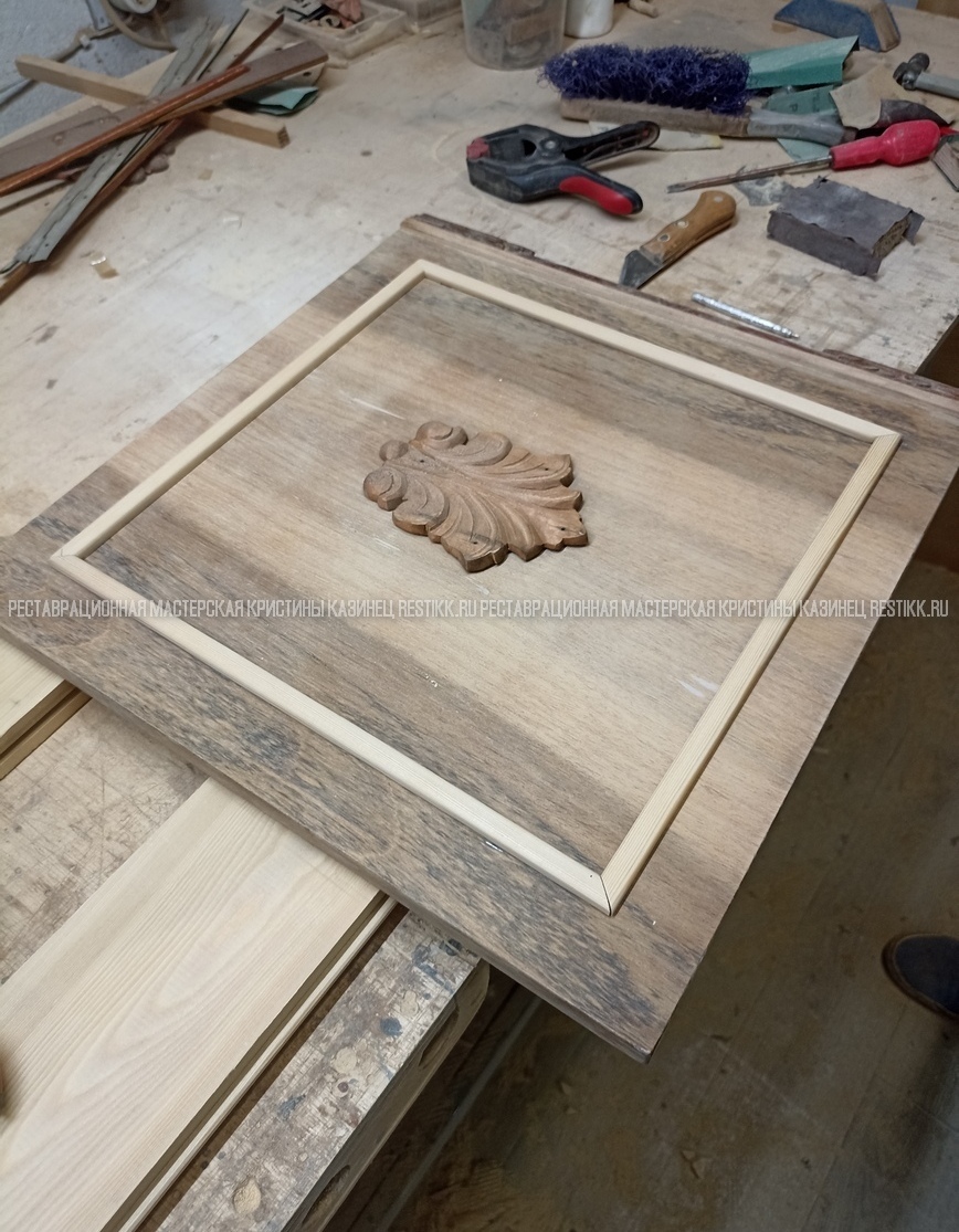 Реставрация тумбы с монтажем умывальника