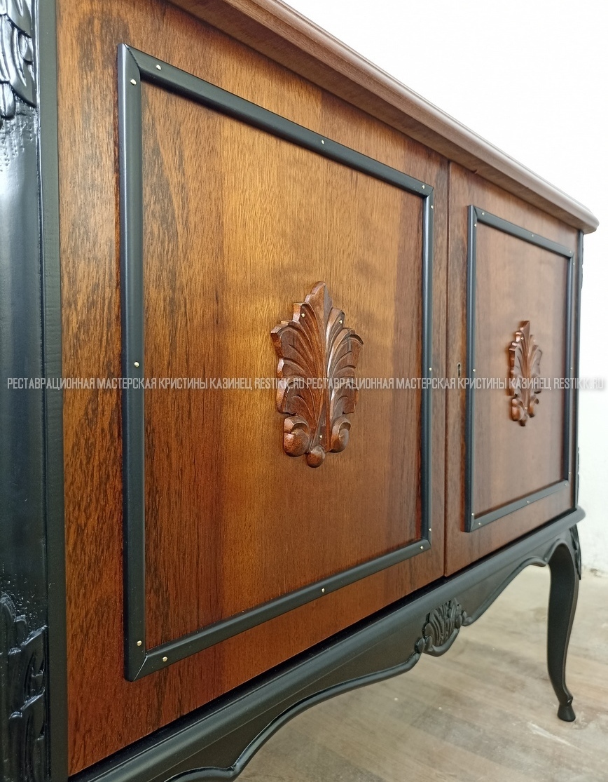 Реставрация тумбы с монтажем умывальника