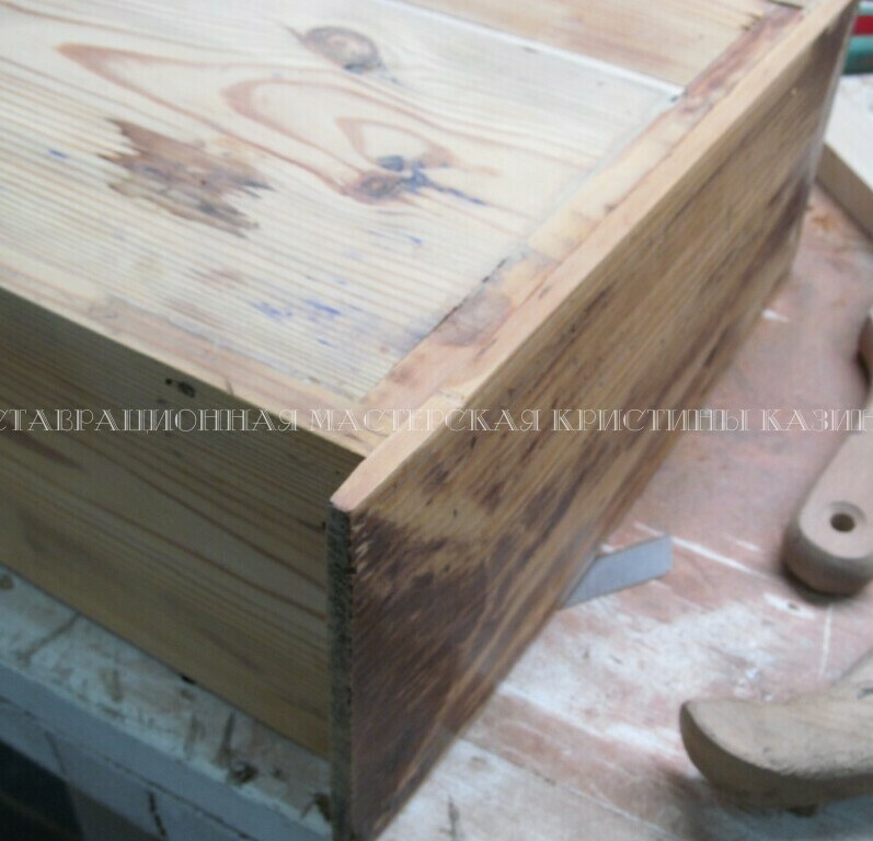 Реставрация старого самодельного стола