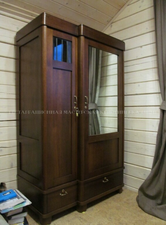 Реставрация шкафа 50-е