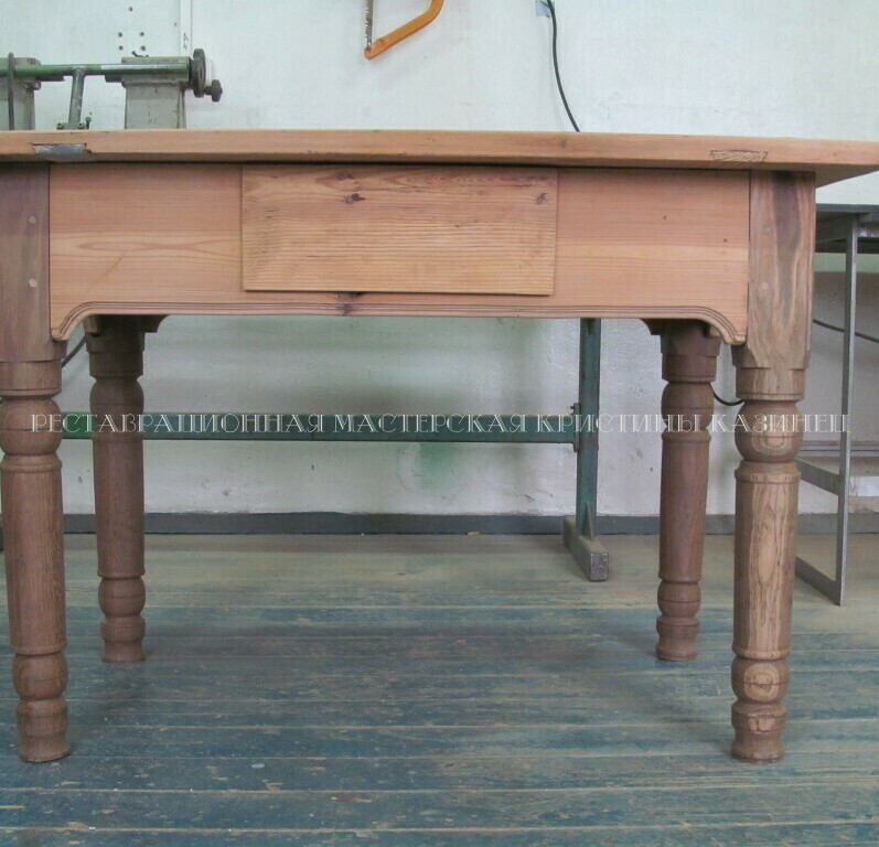 Реставрация старого самодельного стола