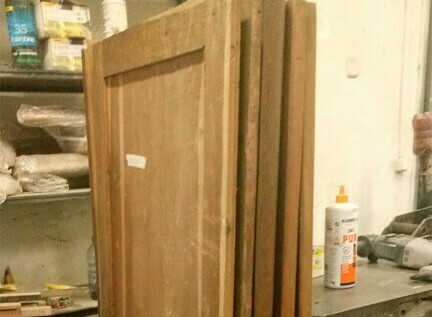 Процесс реставрации шкафа