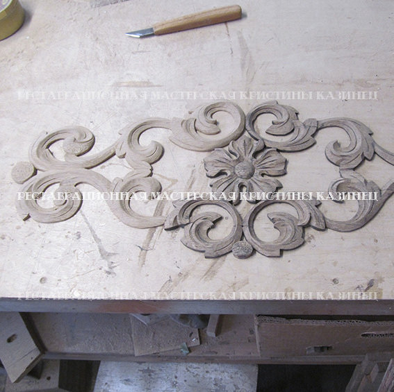 Резьба из массива дуба