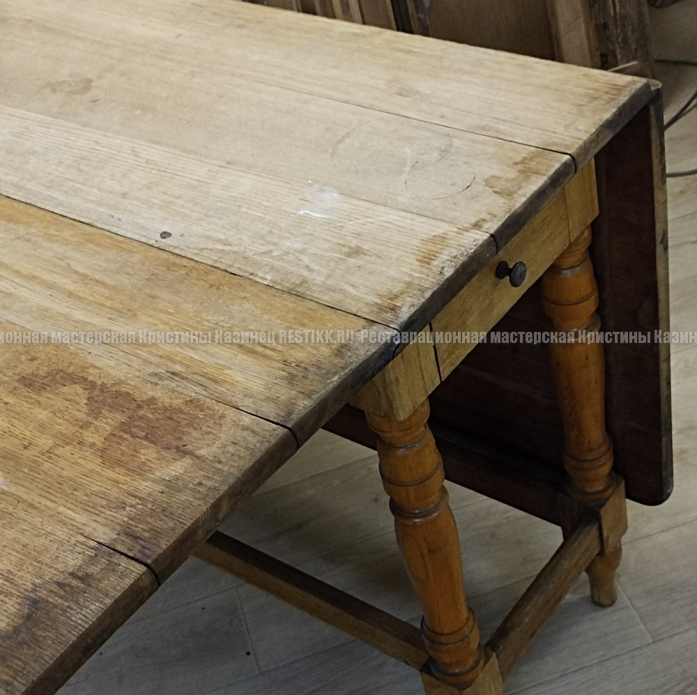 Состояние стола до реставрации