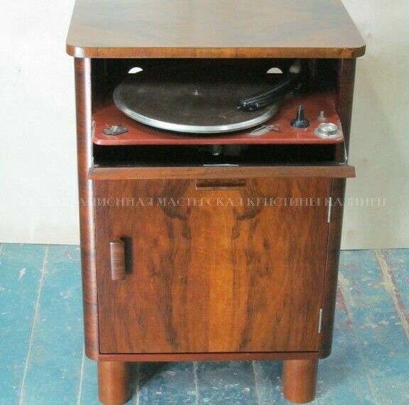 Реставрация тумбы. Шпон ореха