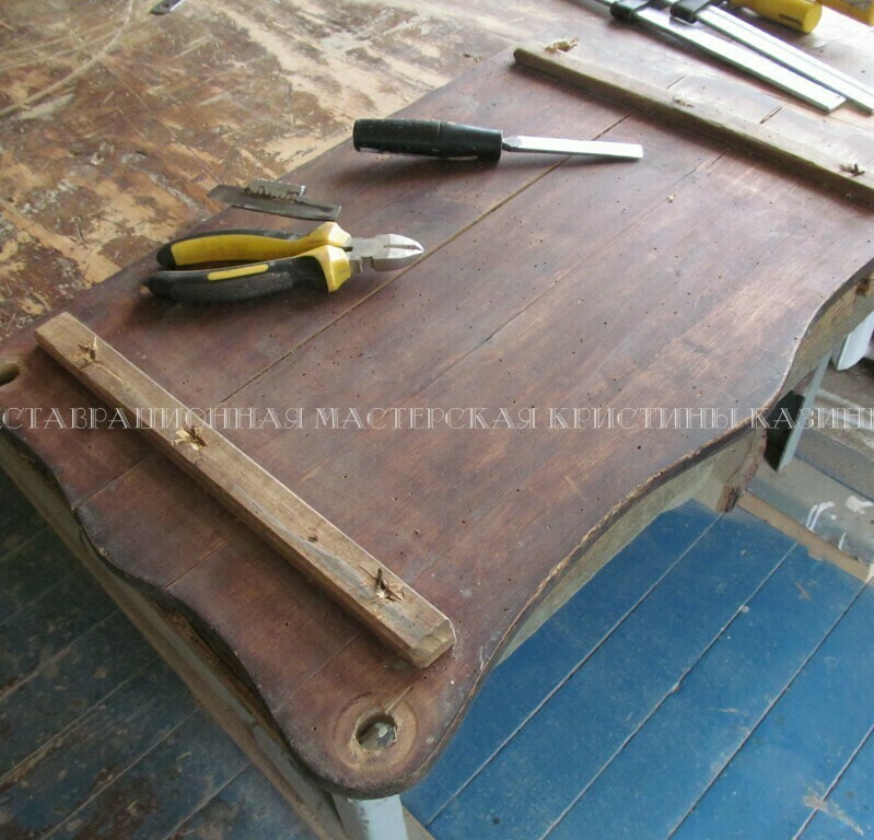 Реставрация старинной этажерки