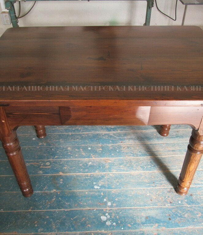 Реставрация старого самодельного стола
