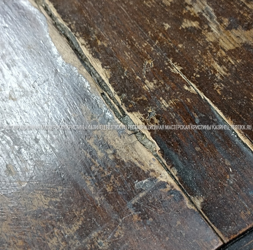 Реставрация ломберного стола