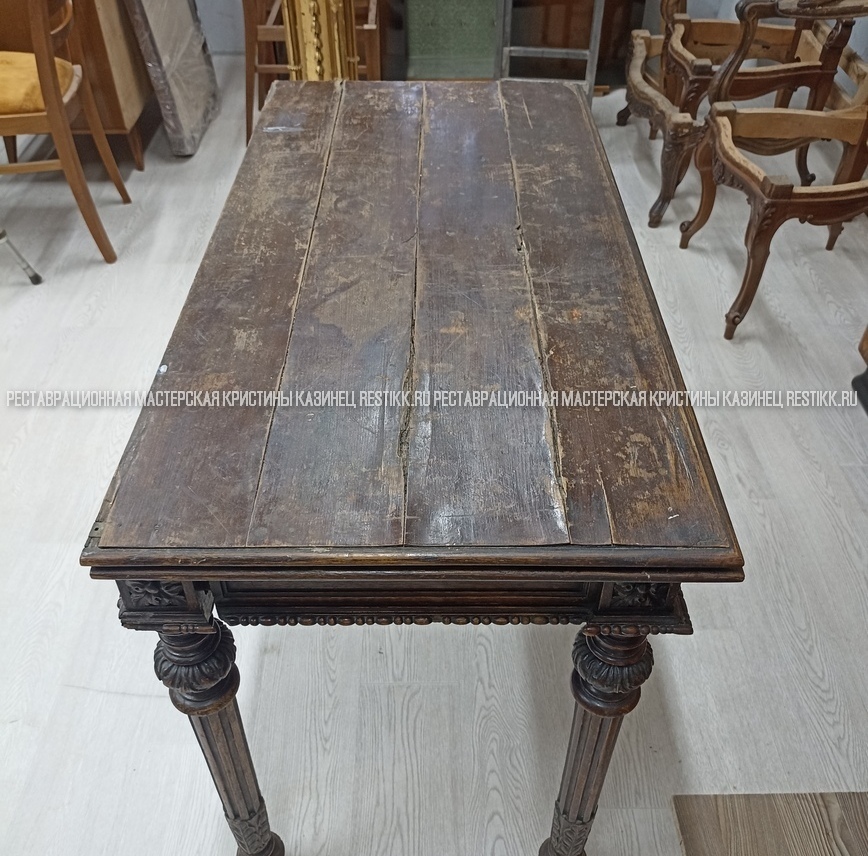 Реставрация ломберного стола