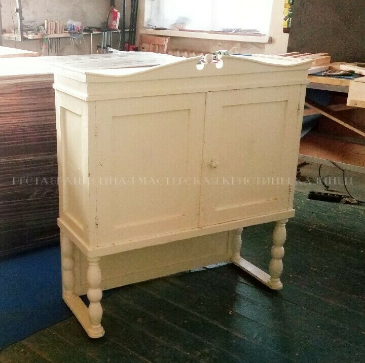 Реставрация буфета из сосны и березовой фанеры