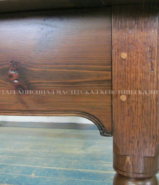 Реставрация старого самодельного стола