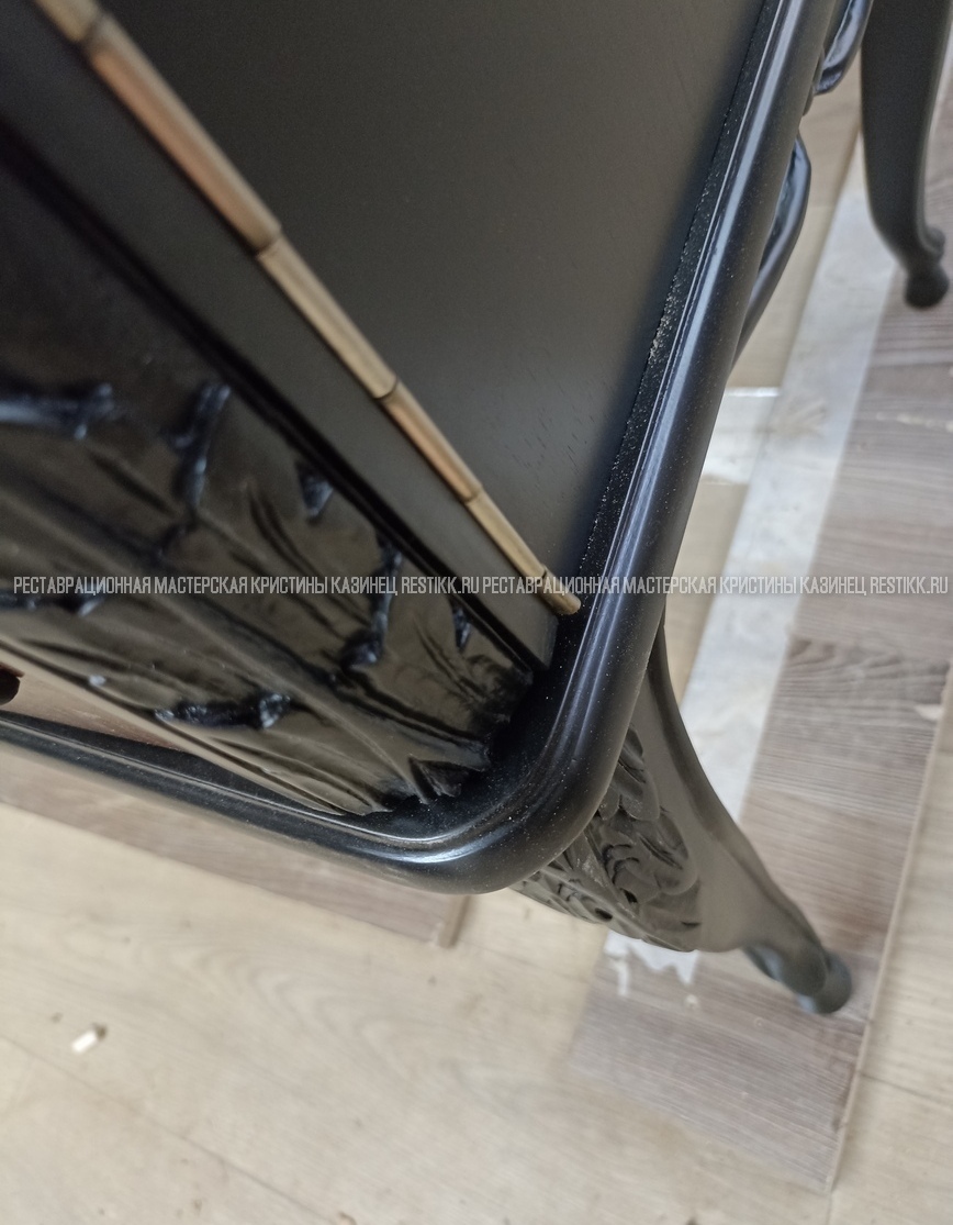 Реставрация тумбы с монтажем умывальника