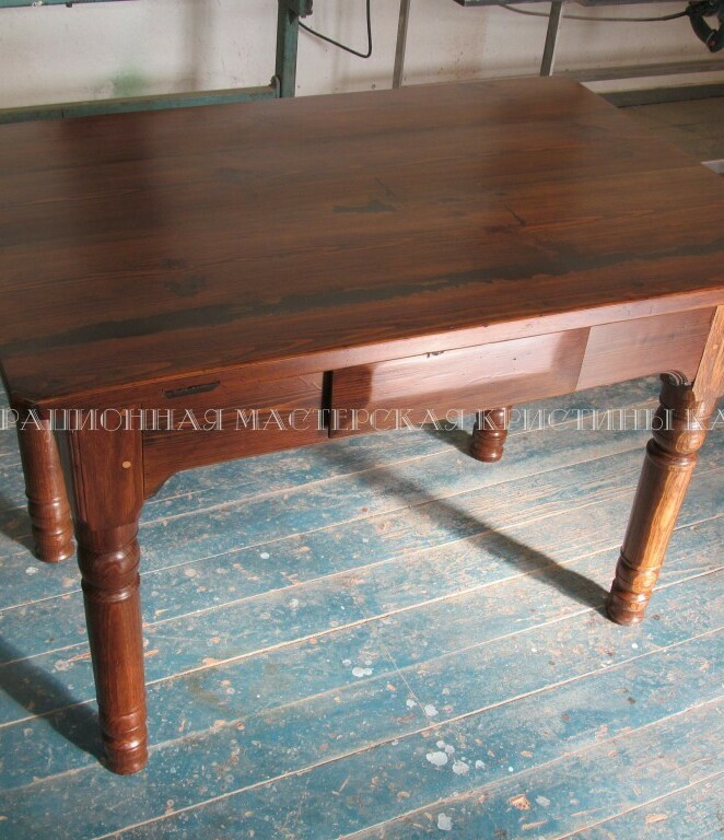Реставрация старого самодельного стола