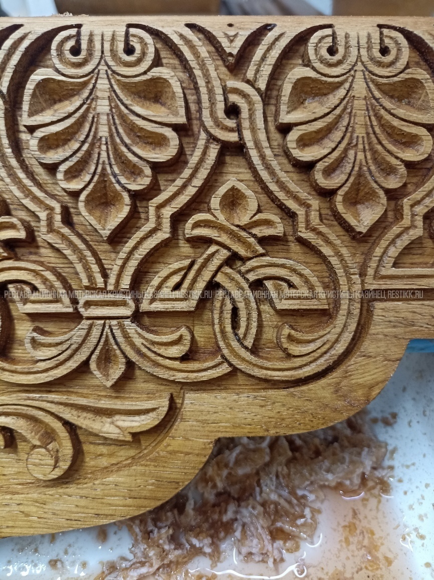 Реставрация современного киота с отделкой под старину