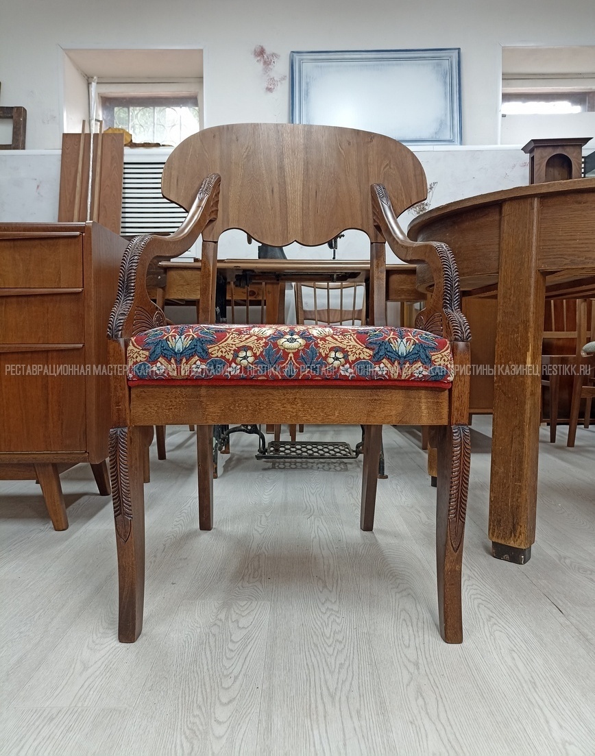 реставрация с изготовлением новой спинки