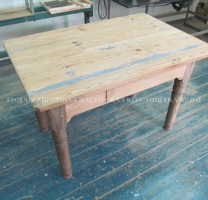 Реставрация старого самодельного стола