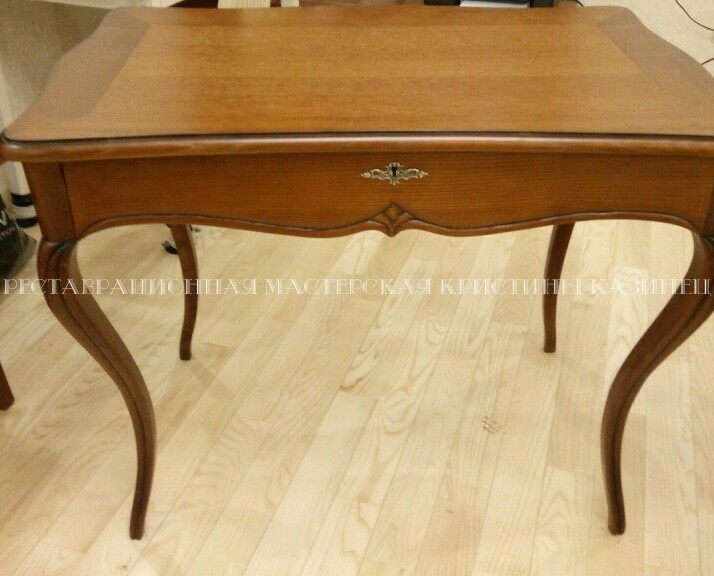 Реставрация стола 19 век