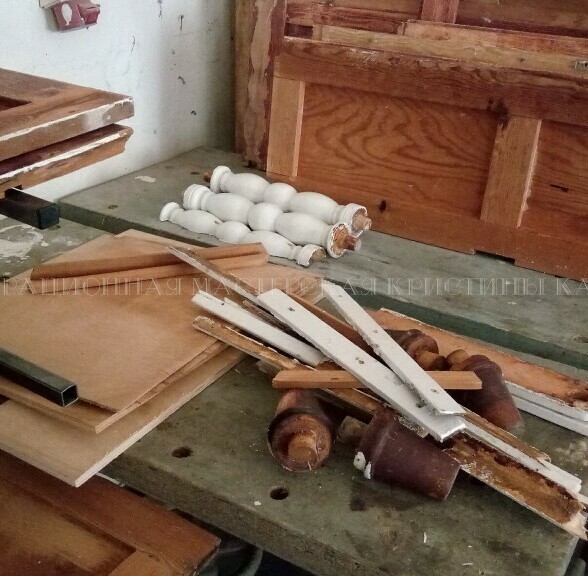 Реставрация буфета из сосны и березовой фанеры