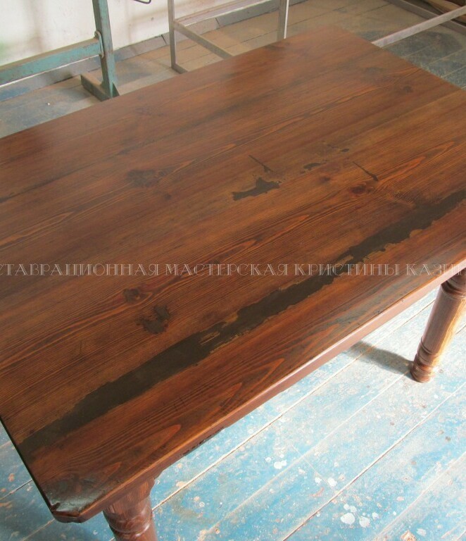 Реставрация старого самодельного стола