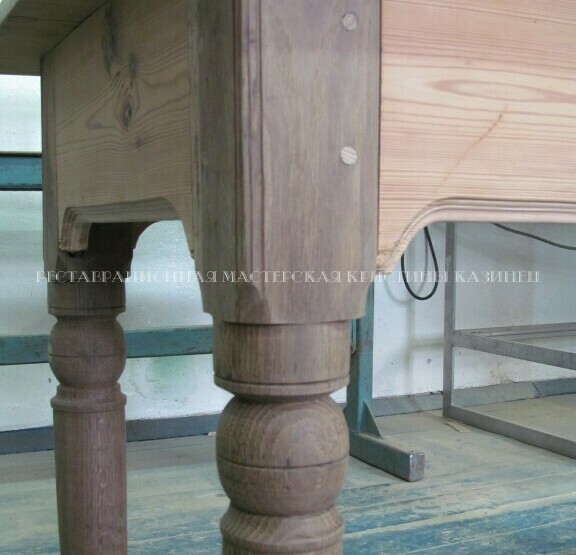 Реставрация старого самодельного стола