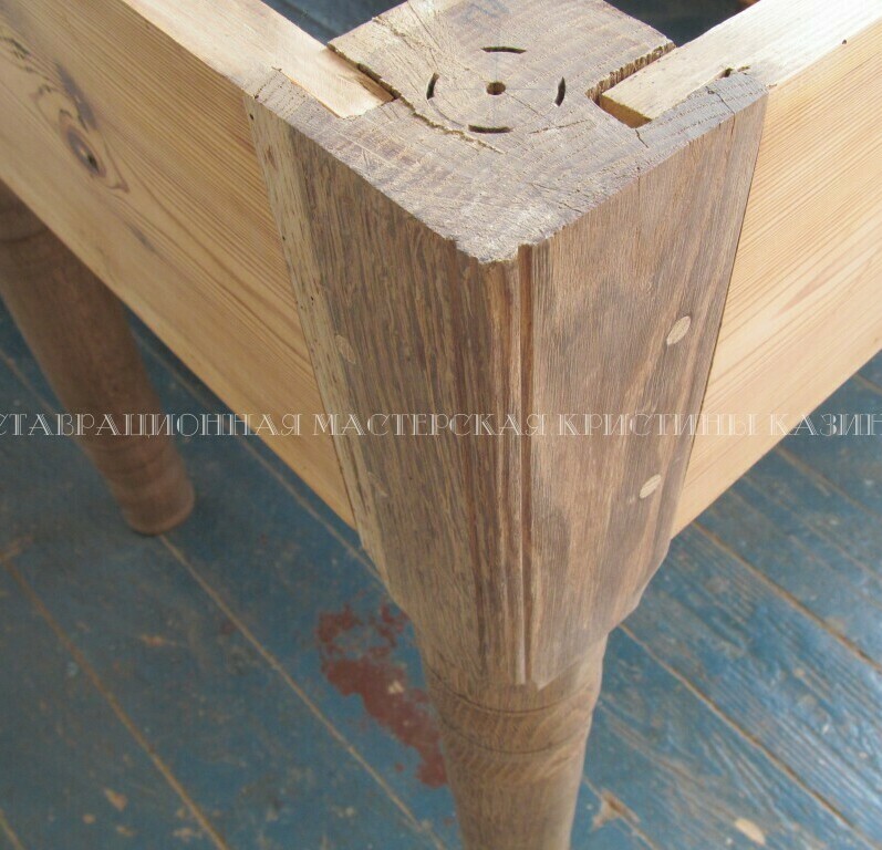 Реставрация старого самодельного стола