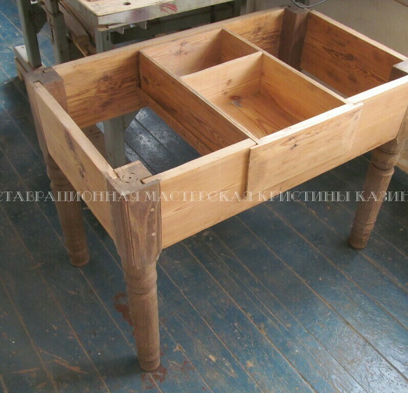 Реставрация старого самодельного стола