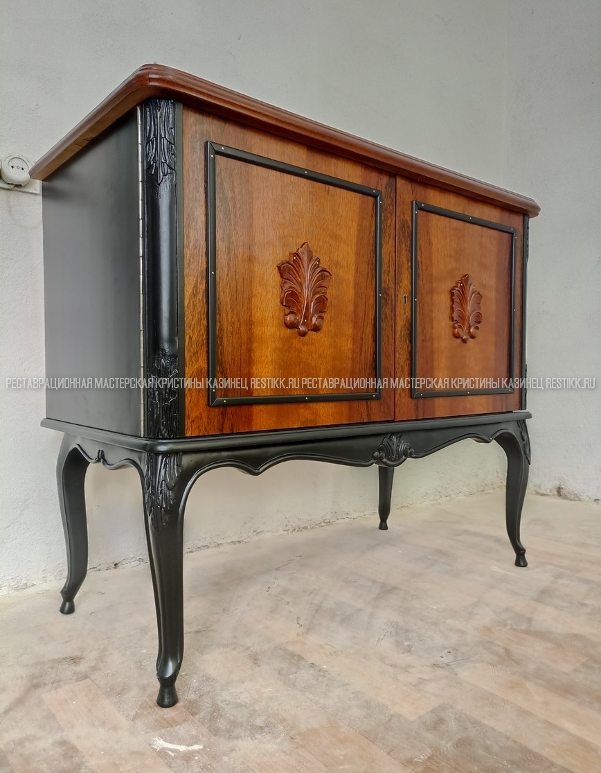 Реставрация тумбы с монтажем умывальника