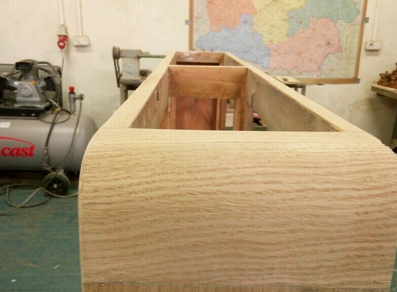 Фанеровка нижней части шкафа