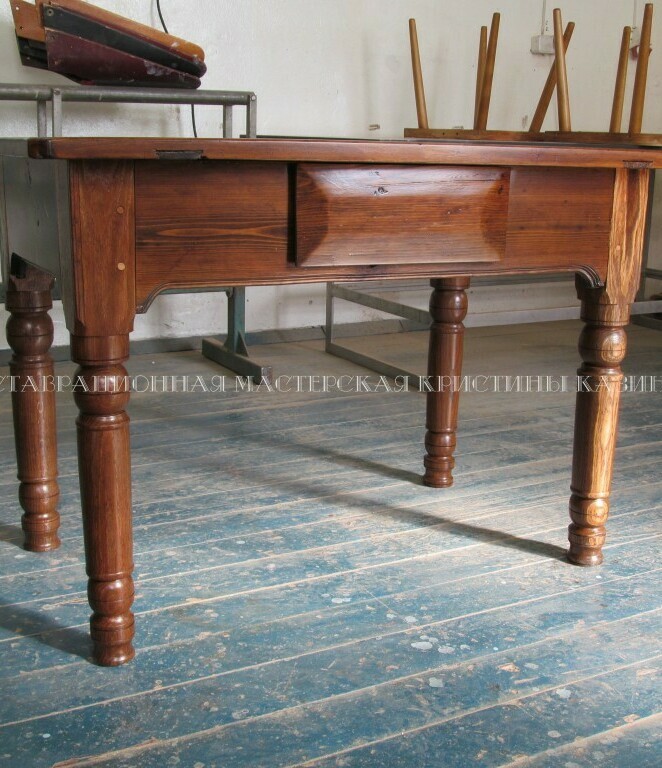 Реставрация старого самодельного стола
