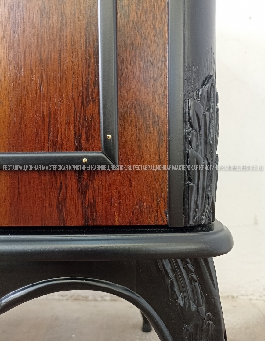 Реставрация тумбы с монтажем умывальника