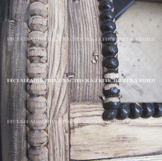 Резьба из массива в виде шариков