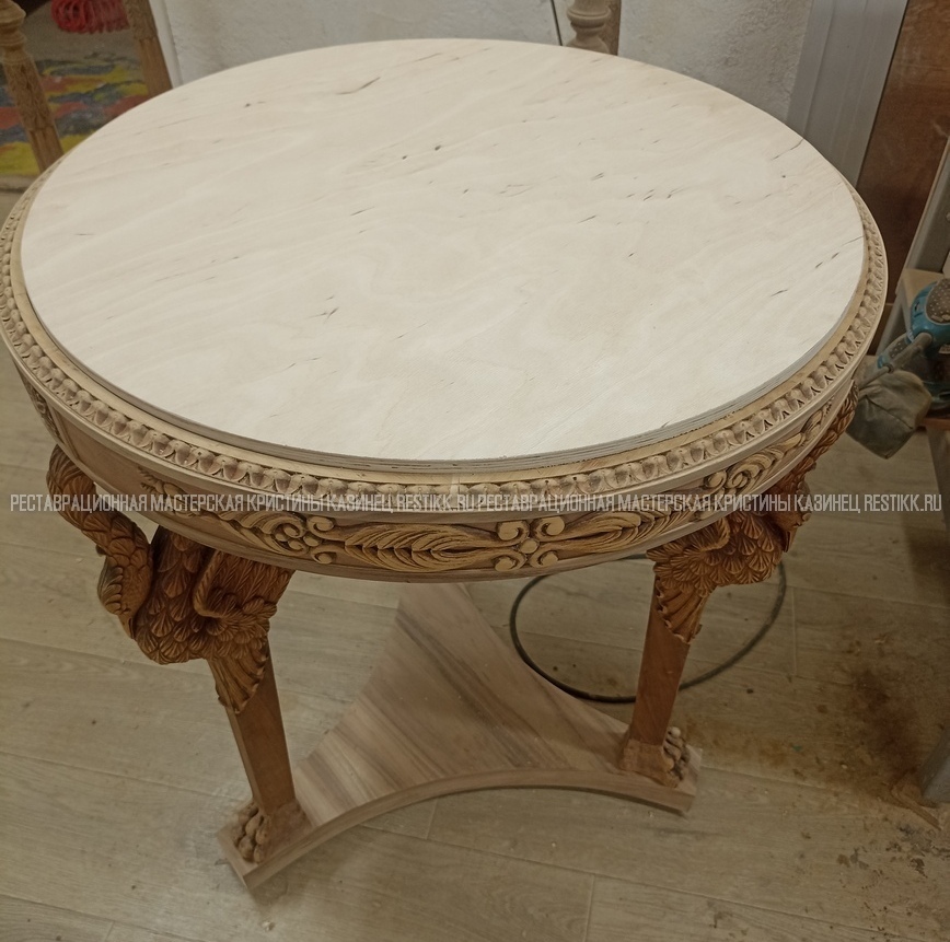 Реставрация антикварного столика