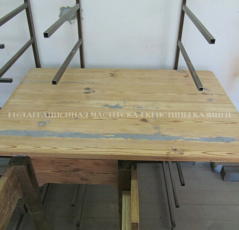 Реставрация старого самодельного стола