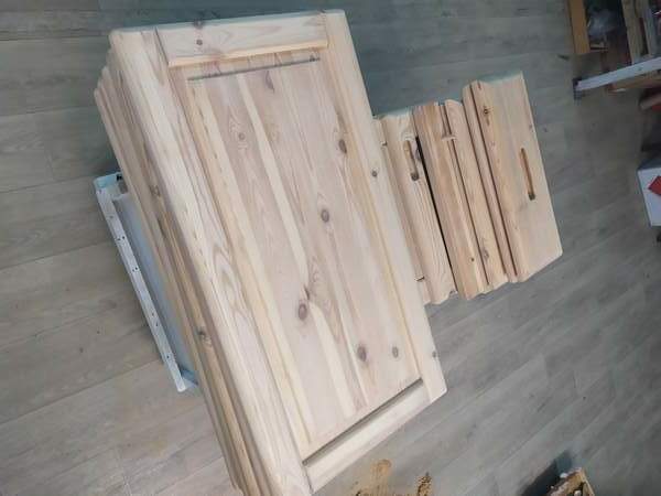 Шлифовка фасадов из сосны Реставрация фасадов из массива